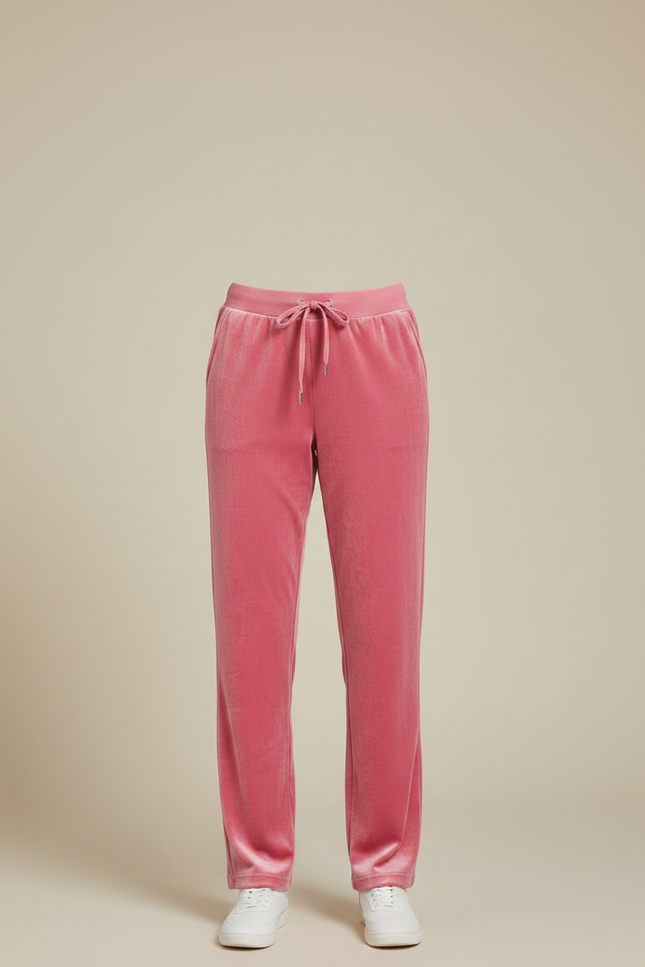 Pantalon Velours Femme Rose - vue 3