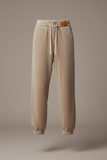Pantalon Velours Beige Ample Doux Confortable Hiver - vue 3