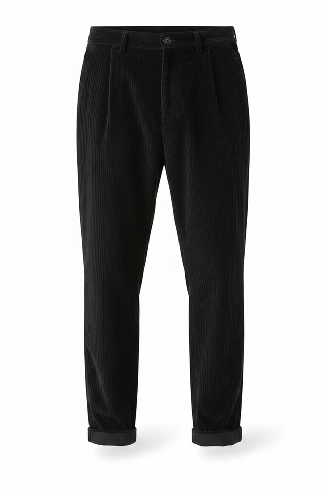 Pantalon Velours Homme Grosses Cotes Noir - Cordé - vue 3