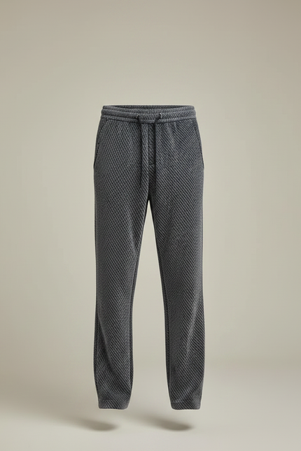 Pantalon Velours Gris Rayé Décontracté Homme - vue 3