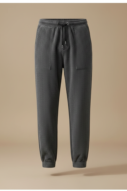 Pantalon Velours Doublé Homme - Gris Cordé - vue 3
