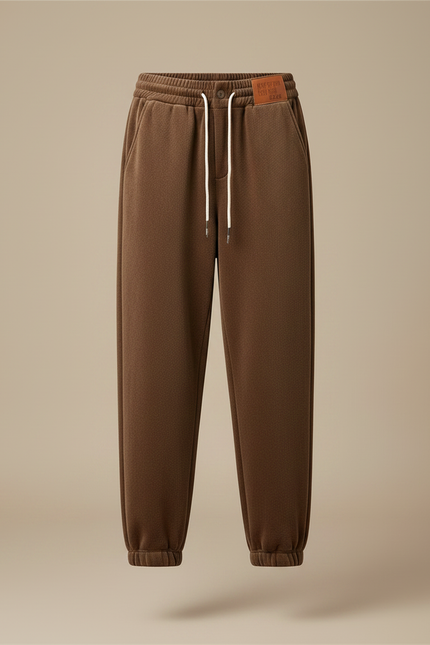 Pantalon Velours Marron Chaud Ample Hiver Femme - vue 3