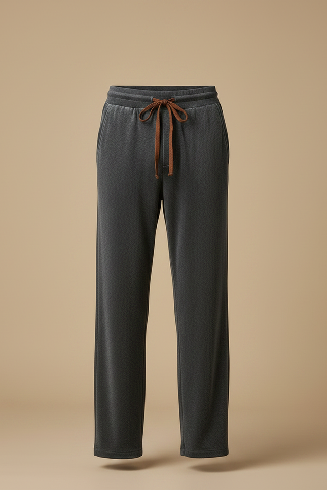 Pantalon Velours Gris Homme Droit Décontracté Doux - vue 3