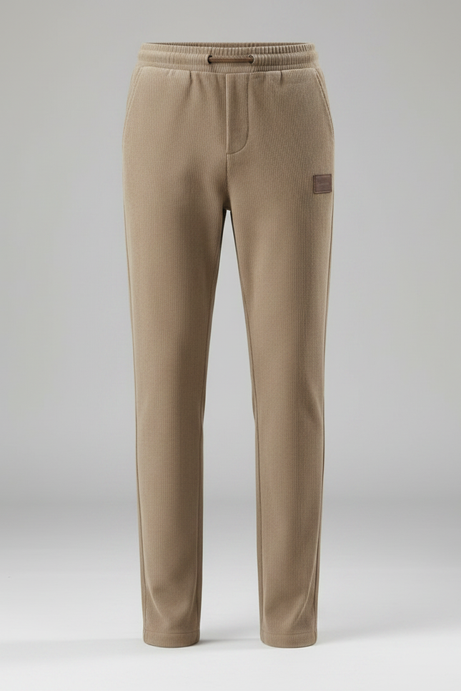 Pantalon Velours Homme Côtelé Droit Beige Décontracté - Cordé - vue 3