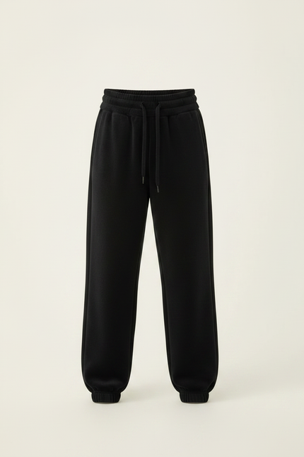Pantalon Velours Noir Ample Doux Garçon - vue 3