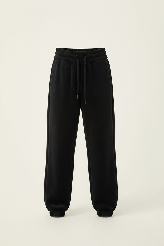 Pantalon Velours Noir Ample Doux Garçon - vue 3