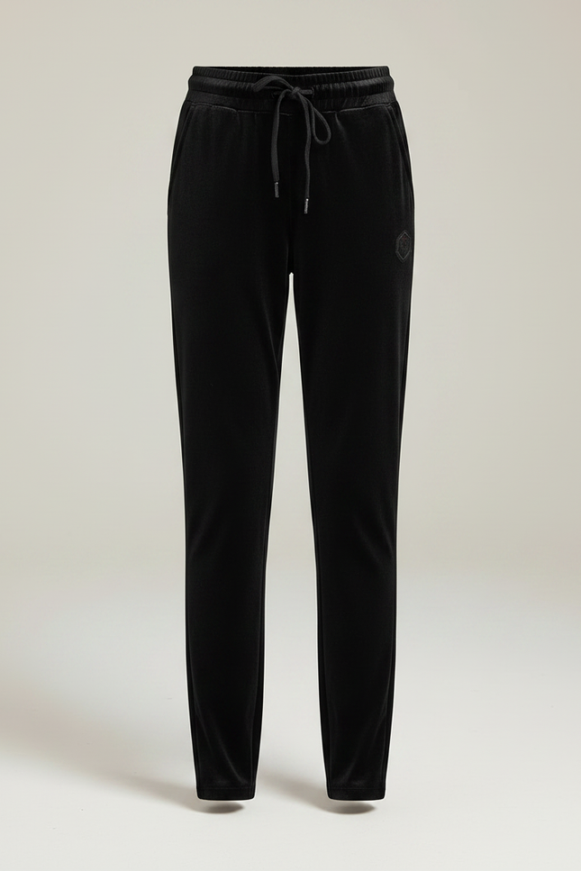 Pantalon Velours Noir Coupe Droite Enfant Décontracté - vue 3