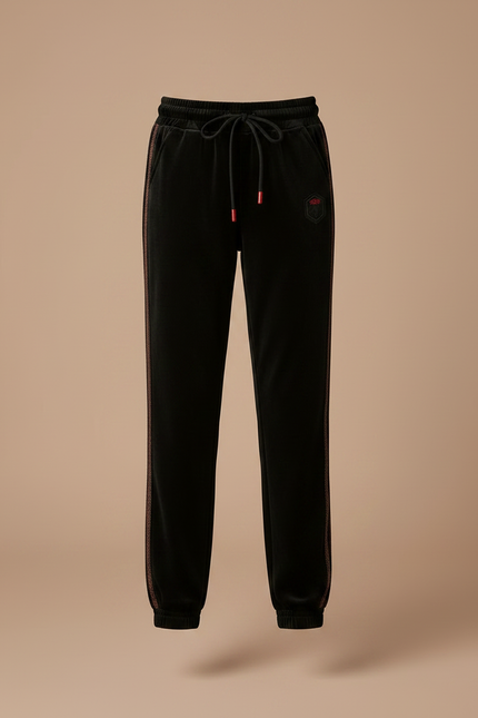Pantalon Velours Noir Cordon Décontracté Enfant - vue 3