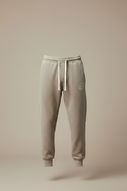 Pantalon Velours Beige Décontracté Molletonné Jogging Homme - vue 3