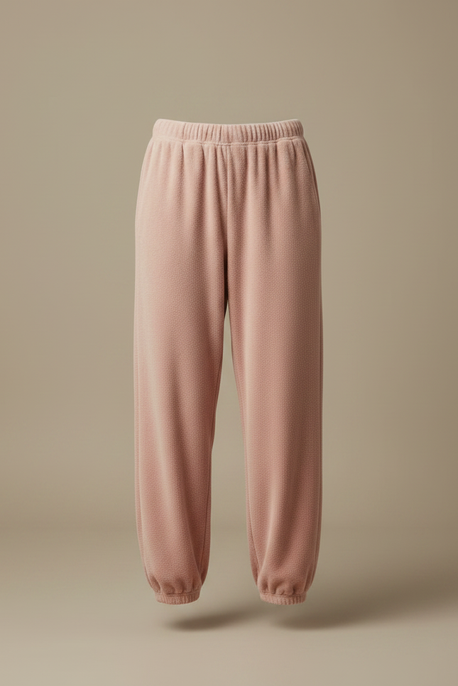 Pantalon Velours Rose Doux Confortable Décontracté Femme - vue 3