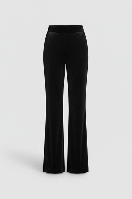 Pantalon Velours Patte D'eph Femme - Noir - vue 3