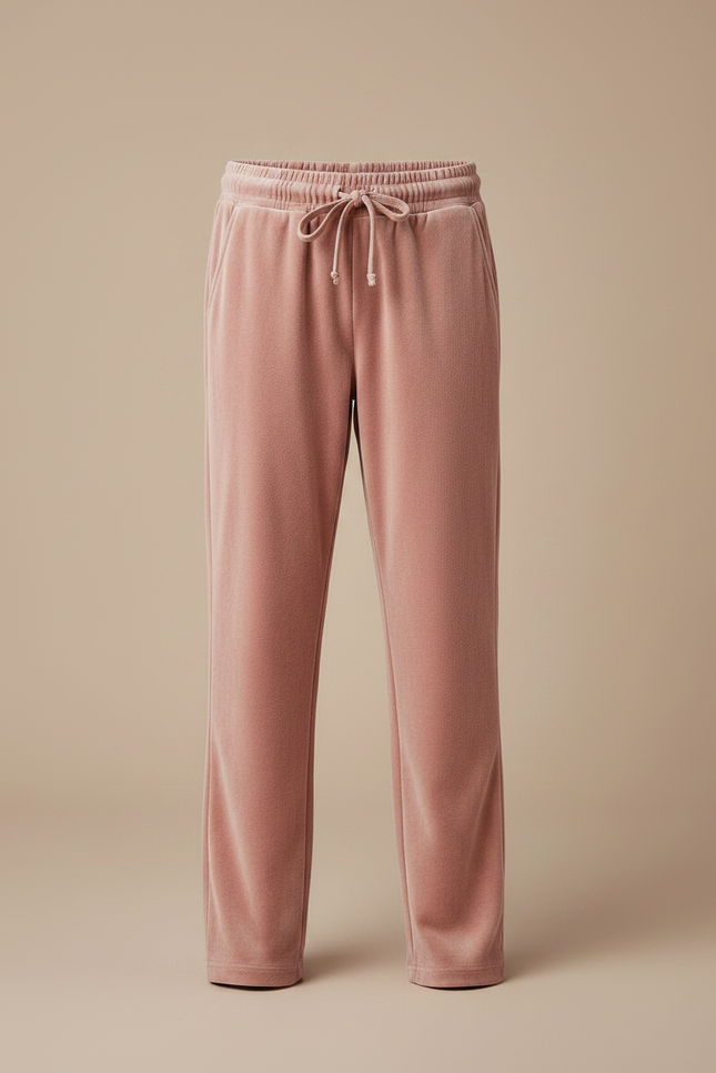 Pantalon Velours Rose Doux Enfant Confortable - vue 3