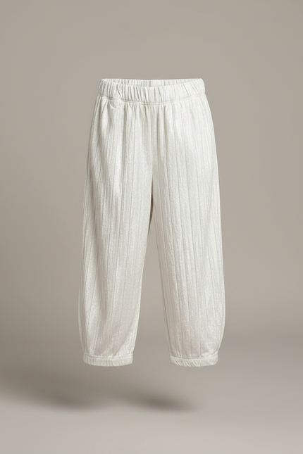 Pantalon Velours Beige Côtelé Ample Enfant - vue 3