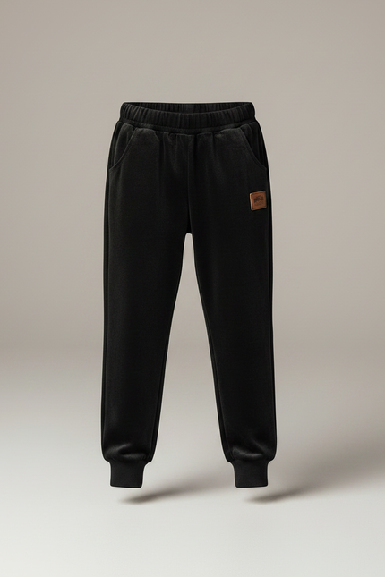 Pantalon Velours Noir Doux Enfant Confortable - vue 3
