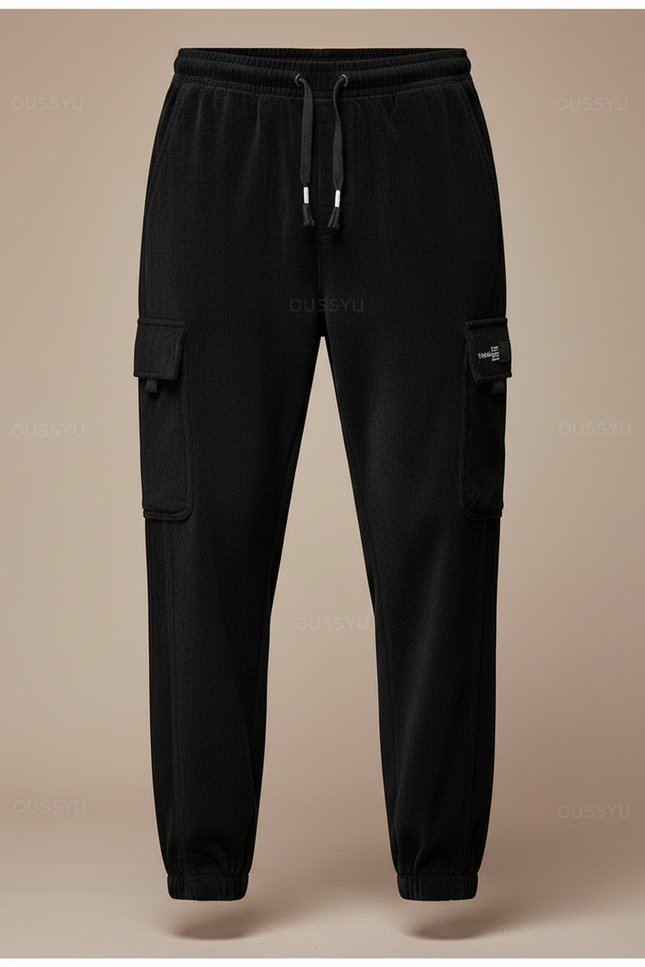 Pantalon Cargo Homme Velours - Noir - vue 3