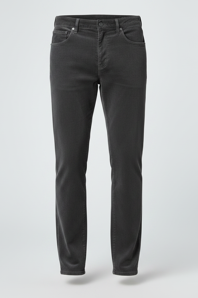 Pantalon Velours Extensible Homme - Gris Cordé - vue 3