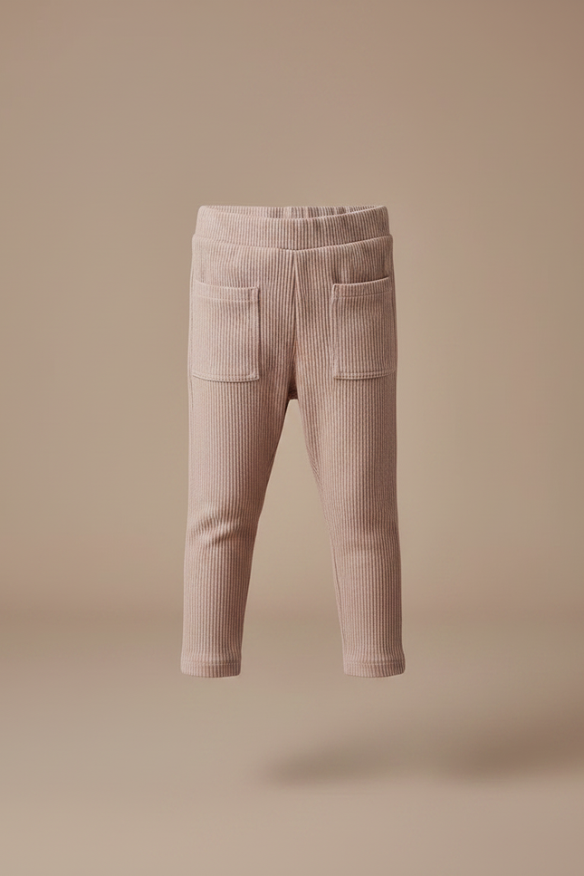 Pantalon Velours Côtelé Rose Bébé Confortable - Cordé - vue 3