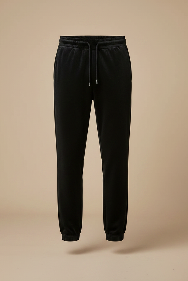 Pantalon Velours Noir Homme Droit Décontracté Élégant - vue 3