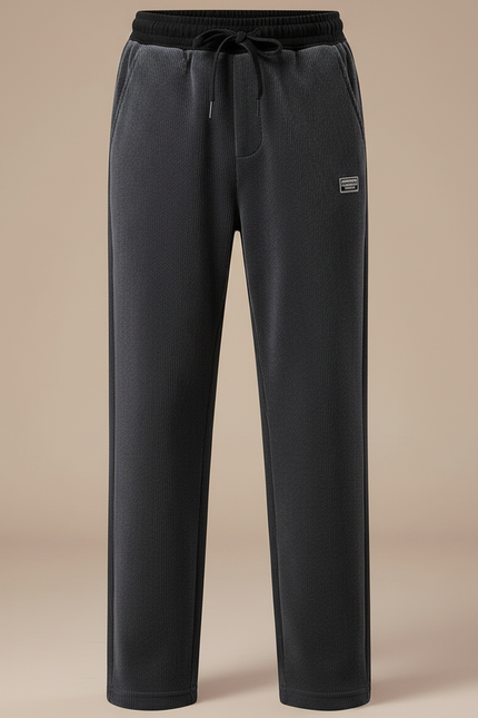 Pantalon Velours Gris Côtelé Droit Ample Enfant - Cordé - vue 3