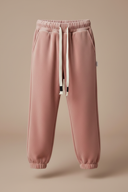 Pantalon Velours Rose Doux Hiver Enfant Décontracté - vue 3