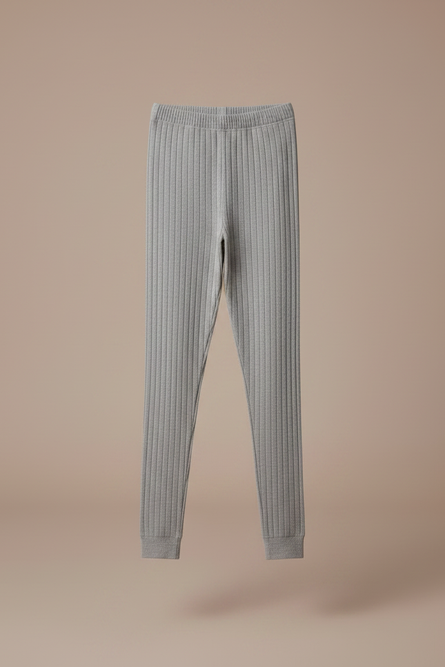 Pantalon Velours Gris Côtelé Doux Confortable Enfant - Cordé - vue 3