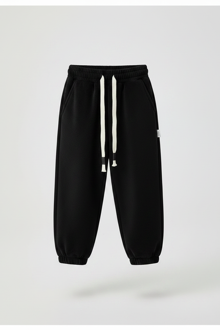 Pantalon Velours Noir Ample Décontracté Garçon - vue 3