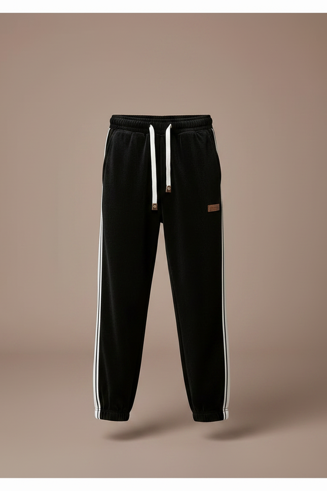 Pantalon Velours Noir Ample Décontracté Enfant - Cordé - vue 3