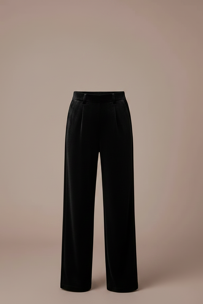Pantalon Velours Noir Ample Droit Enfant - vue 3