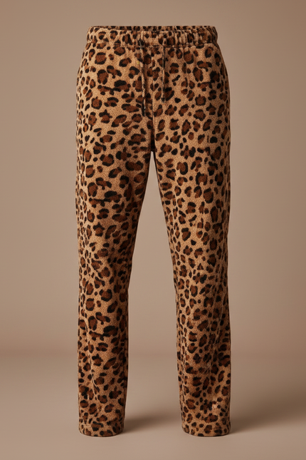 Pantalon Velours Léopard Doux Confortable Homme Hiver - Imprimé - vue 3