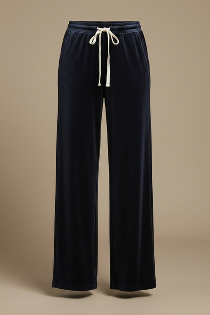 Pantalon Velours Marine Femme - vue 3