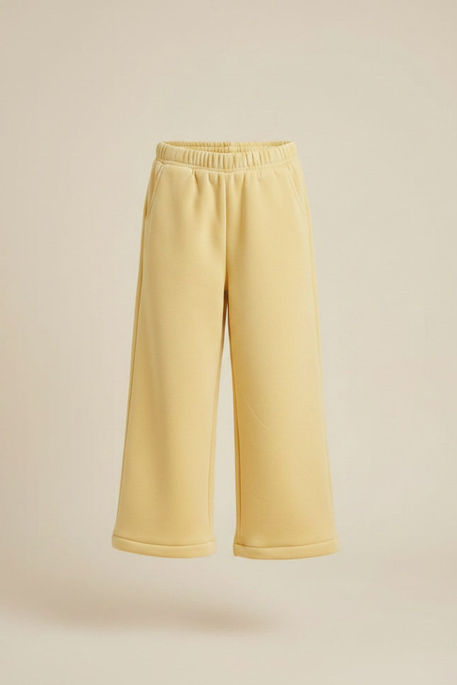 Pantalon Velours Jaune Ample Décontracté Fille - vue 3
