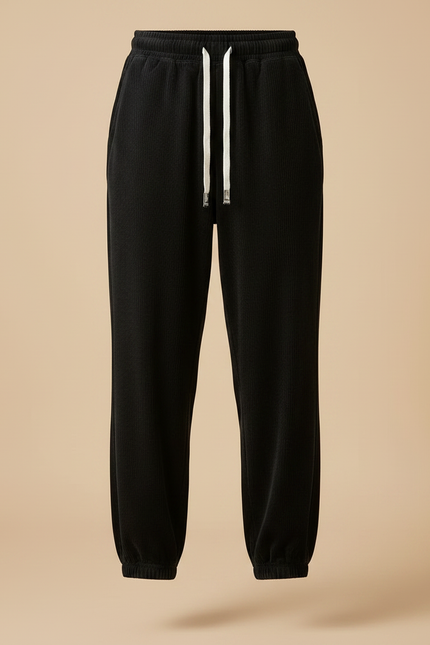 Pantalon Slouchy Velours - Noir - vue 3