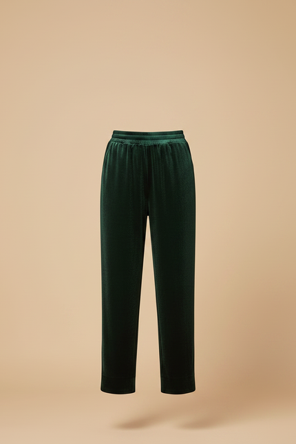 Pantalon Vert Velours - vue 3