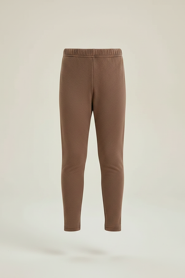 Pantalon Velours Marron Épais Chaud Fille Hiver - vue 3