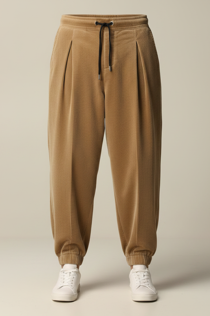 Pantalon Velours Homme Japonais - Camel Cordé - vue 3