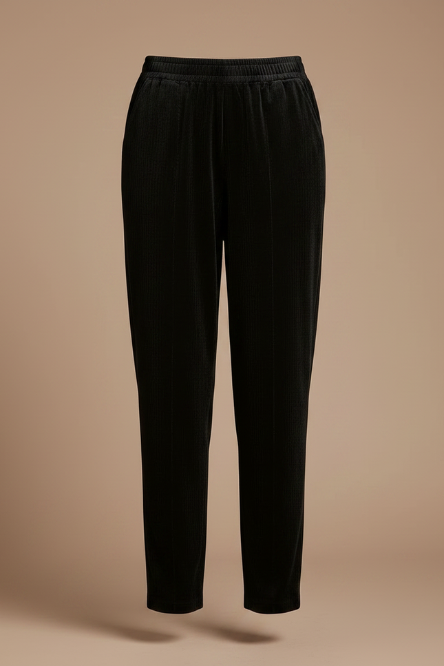 Pantalon Panne De Velours - Noir - vue 3
