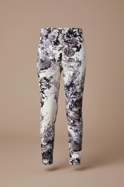 Pantalon Velours Imprimé Floral Fille Chaud Hiver - vue 3