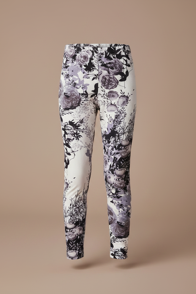Pantalon Velours Imprimé Floral Fille Chaud Hiver - vue 3