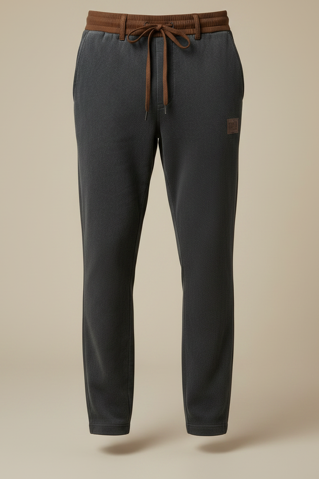 Pantalon Velours Gris Droit Décontracté Cordon Homme - vue 3