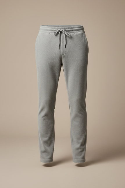 Pantalon Velours Côtelé Gris Décontracté Homme Cordon - Cordé - vue 3