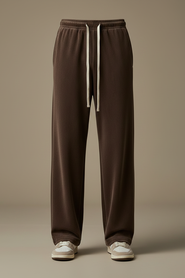 Pantalon Velours Marron Ample Décontracté Homme - vue 3
