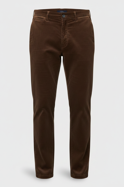 Pantalon Velours Côtelé Marron Homme - Cordé - vue 3