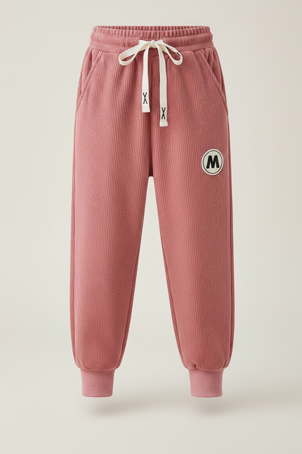 Pantalon Velours Côtelé Rose Enfant Confortable Chaud - Cordé - vue 3