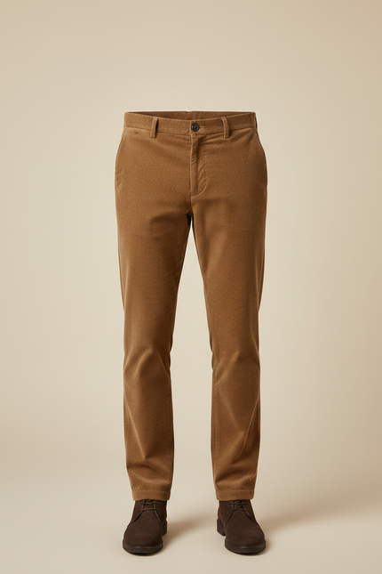 Pantalon Velours Camel Homme - Cordé - vue 3