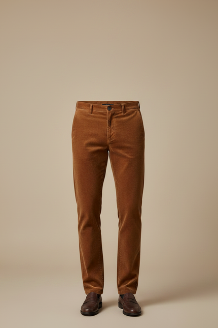 Pantalon Velours Orange Homme - vue 3