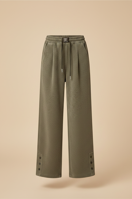 Pantalon Velours Kaki - Cordé - vue 3