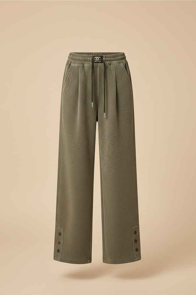 Pantalon Velours Kaki - Cordé - vue 3