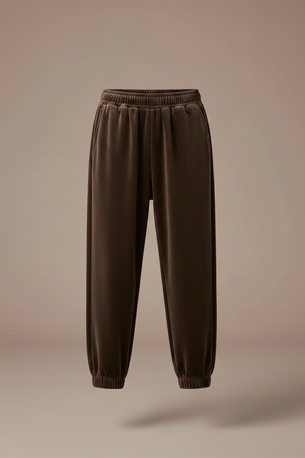 Pantalon Velours Marron Jogger Garçon Confortable - vue 3