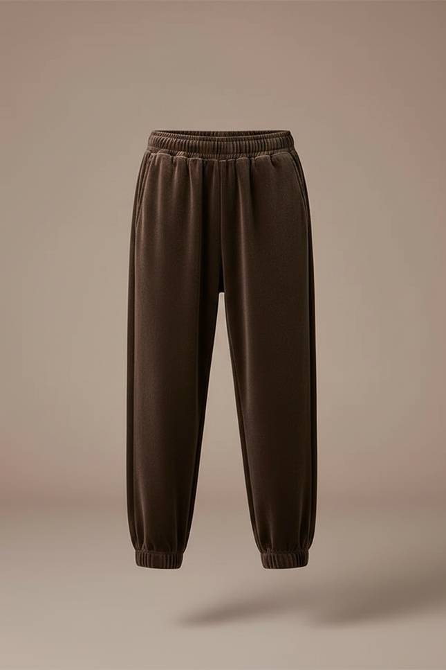 Pantalon Velours Marron Jogger Garçon Confortable - vue 3