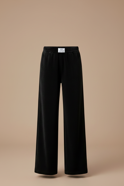 Pantalon Velours Noir Ample Décontracté Enfant Confortable - vue 3